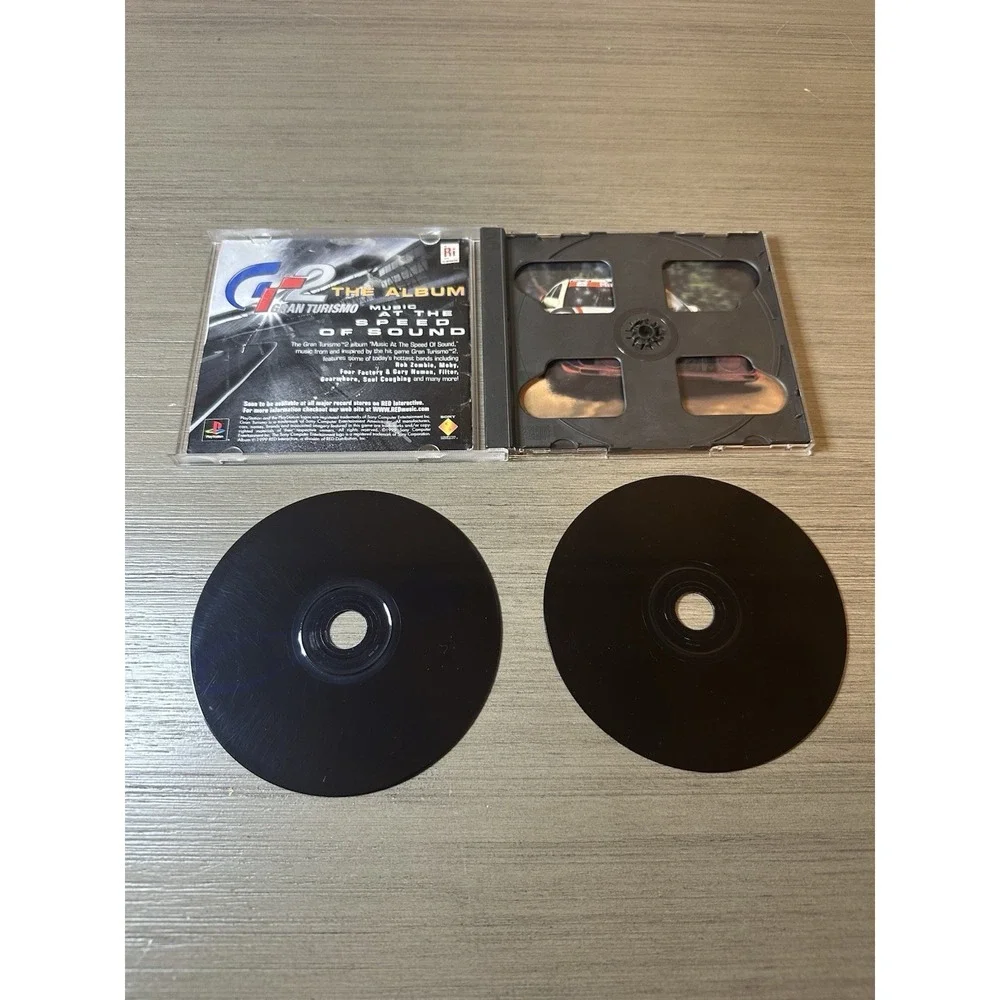 Gran‎ Turismo 2 (Sony PlayStation 1 PS1, 1999) Black Label 2 Discs